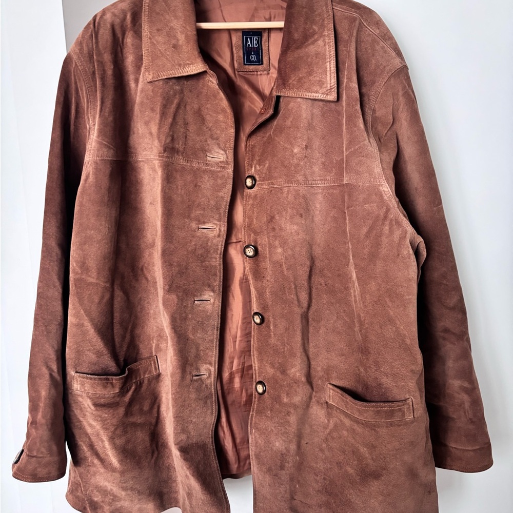 Vintage AE Sport Suede Leather Jacket